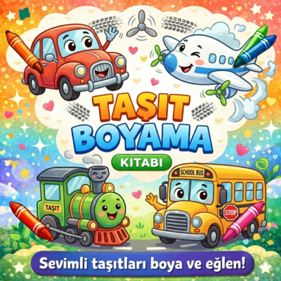 Taşıt Boyama Kitabı